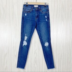 Harper | Distressed Mid Rise Skinny Jeans Size 26